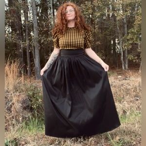 Haute Nites Long Black Skirt, size 9